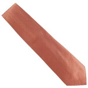 Carlo Palazzi Studio Men Necktie 100% Silk Striped Color Copper Brown 59x4 -NWOT
